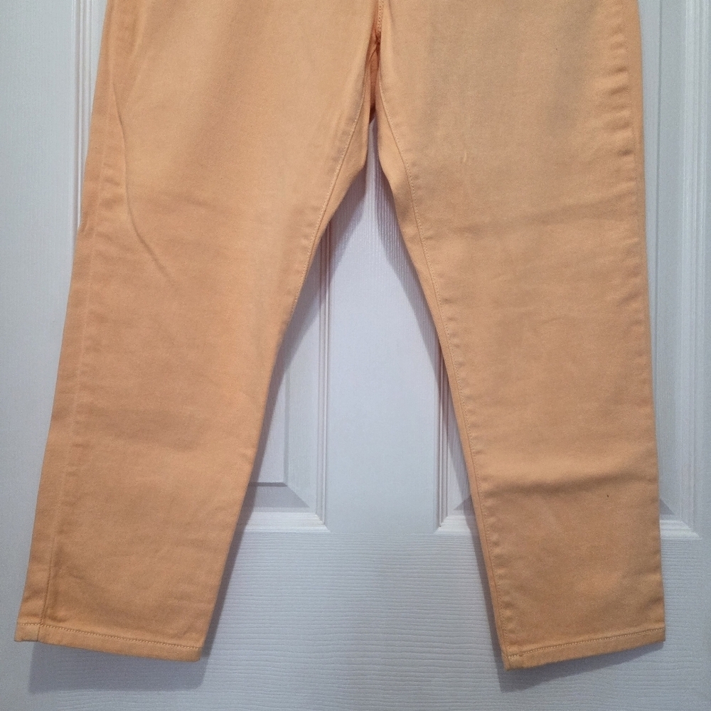 Micheal Kors Mid Rise Izzy Cropped Skinny Cottonblend Pants Sz 10 Spring Summer - Picture 3 of 12